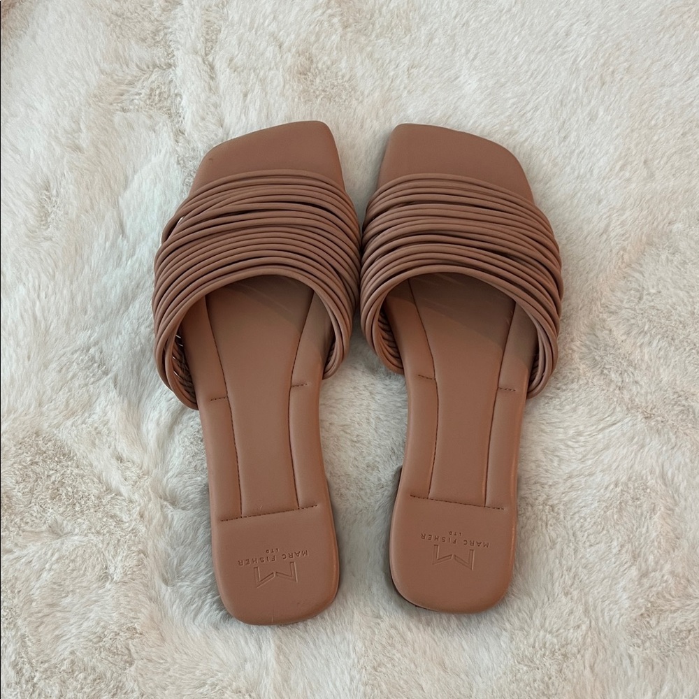 Neutral Nude Slide Sandals
